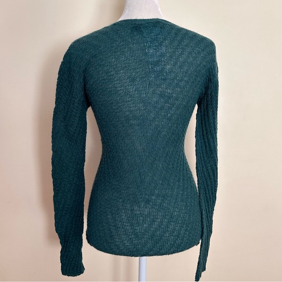 Emporio Armani Women's Sweater V-Neck Knit - Picture 2 of 4